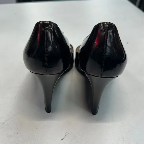 Jimmy Choo Black Patent Leather Wedges size 38 (7.5) - Picture 4 of 10